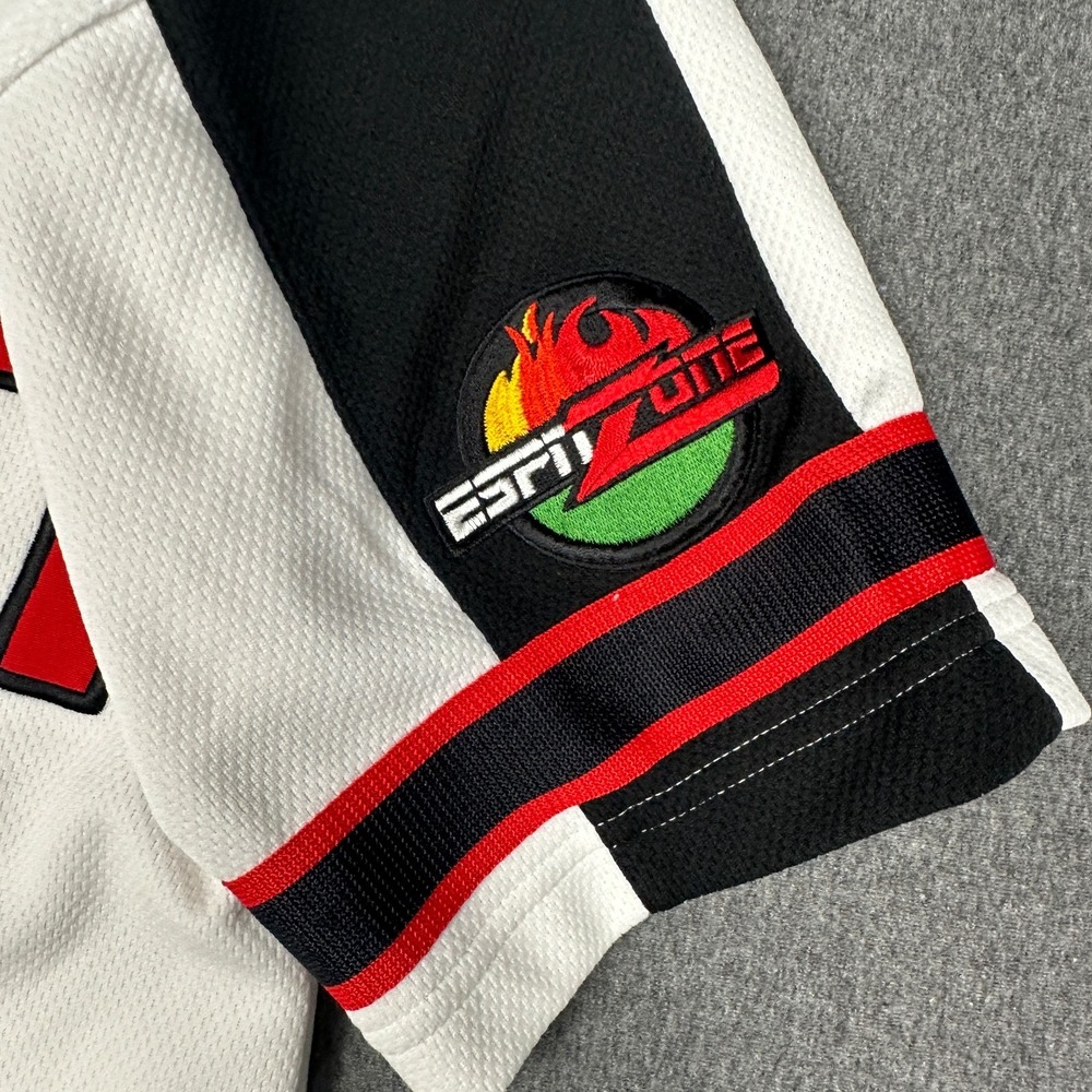 Vintage ESPN Zone Baseball Jersey #79 Baseball Tonight White Button Up Youth M - Picture 3 of 8